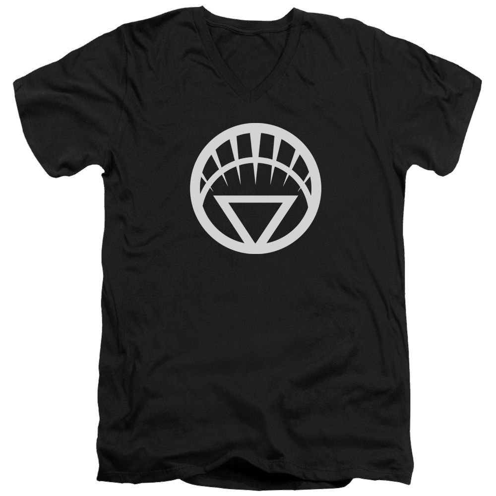 Green Lantern White Emblem - Men's V-Neck T-Shirt Men's V-Neck T-Shirt Green Lantern