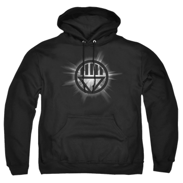 Black pullover hoodie with Green Lantern Black Glow graphic