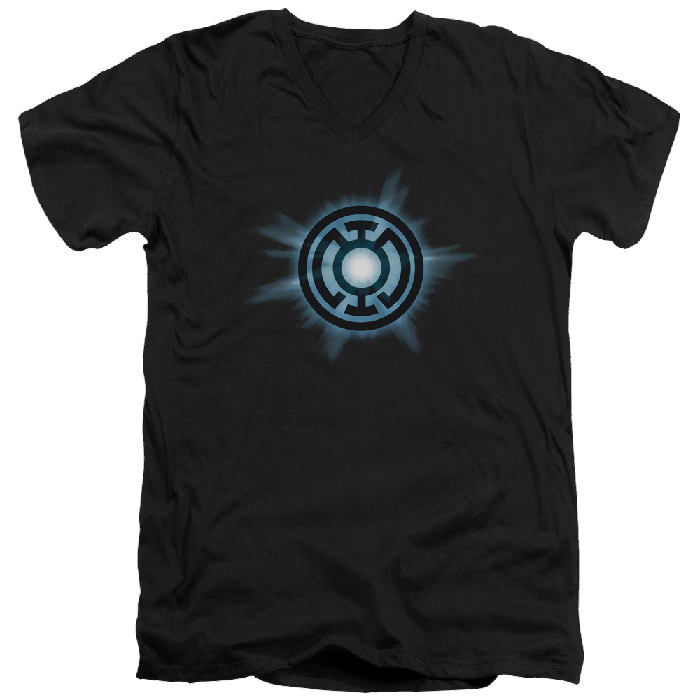 Green Lantern Blue Glow - Men's V-Neck T-Shirt Men's V-Neck T-Shirt Green Lantern