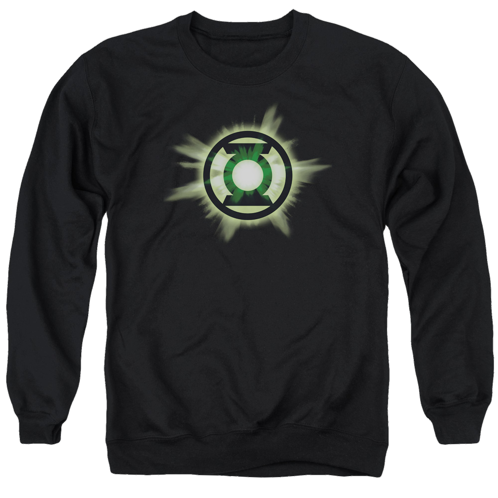 Green Lantern Green Glow - Men's Crewneck Sweatshirt Men's Crewneck Sweatshirt Green Lantern