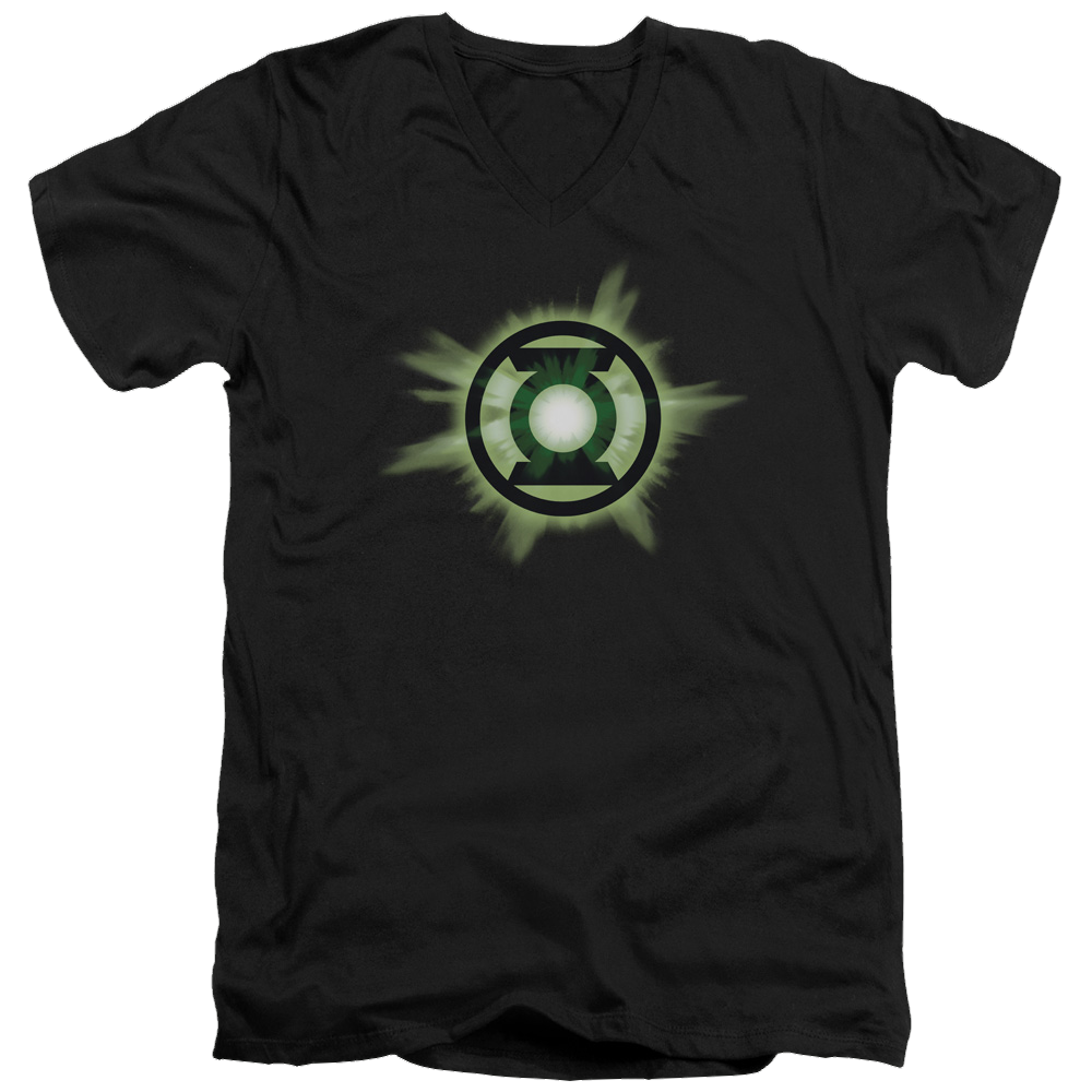 Green Lantern Green Glow - Men's V-Neck T-Shirt Men's V-Neck T-Shirt Green Lantern
