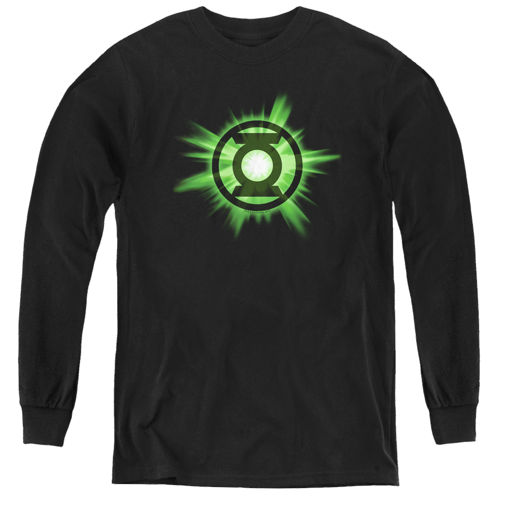 Green Lantern Green Glow - Youth Long Sleeve T-Shirt Youth Long Sleeve T-Shirt Green Lantern