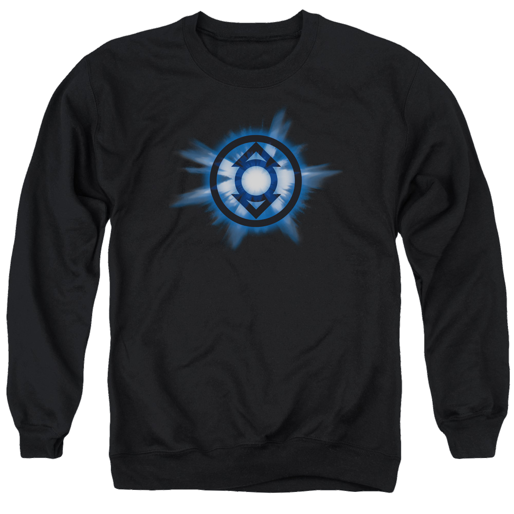 Green Lantern Indigo Glow - Men's Crewneck Sweatshirt Men's Crewneck Sweatshirt Green Lantern