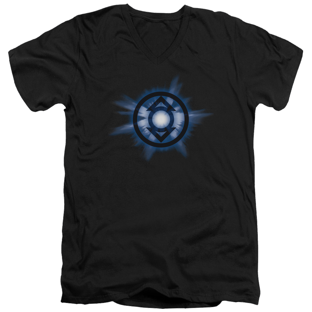 Green Lantern Indigo Glow - Men's V-Neck T-Shirt Men's V-Neck T-Shirt Green Lantern