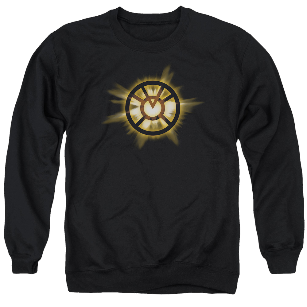 Green Lantern Orange Glow - Men's Crewneck Sweatshirt Men's Crewneck Sweatshirt Green Lantern