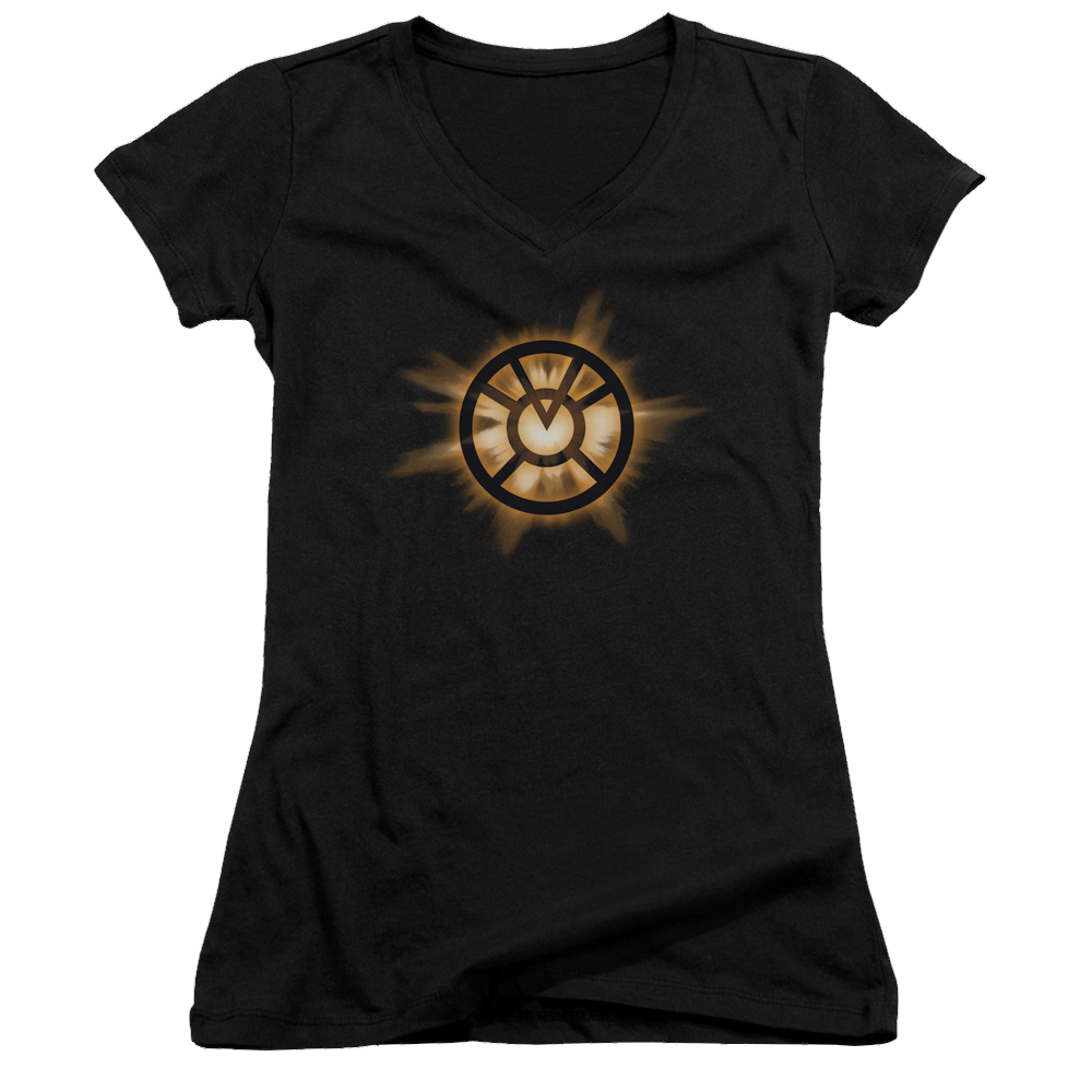 Green Lantern Orange Glow - Juniors V-Neck T-Shirt Juniors V-Neck T-Shirt Green Lantern