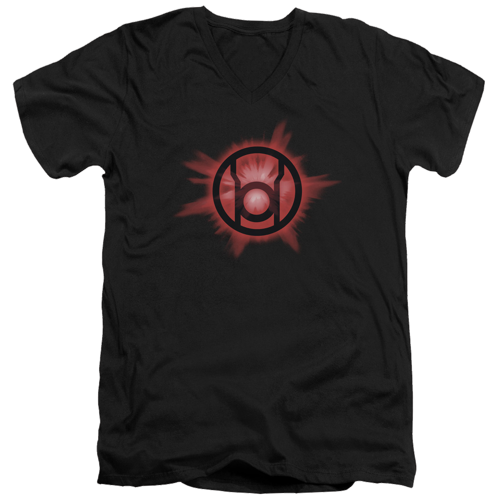 Green Lantern Red Glow - Men's V-Neck T-Shirt Men's V-Neck T-Shirt Green Lantern