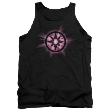 Black men's tank with Green Lantern Sapphire Glow graphic