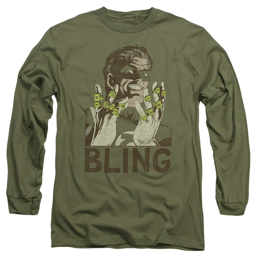Green Lantern Bling Bling - Men's Long Sleeve T-Shirt Men's Long Sleeve T-Shirt Green Lantern
