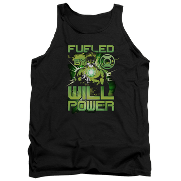 Black men's tank with Green Lantern Fueled graphic