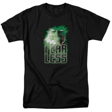 Black men's regular fit t-shirt with Green Lantern Fearless graphic