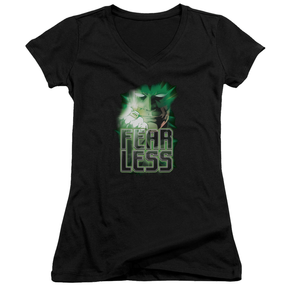 Green Lantern Fearless - Juniors V-Neck T-Shirt Juniors V-Neck T-Shirt Green Lantern
