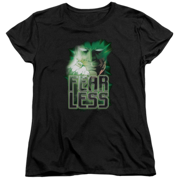 Black women's t-shirt with Green Lantern Fearless graphic