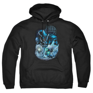 Black pullover hoodie with Green Lantern Blackhand graphic