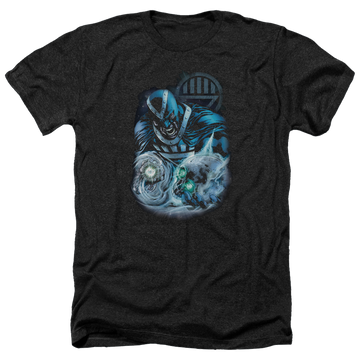 Charcoal men's heather t-shirt with Green Lantern Blackhand graphic
