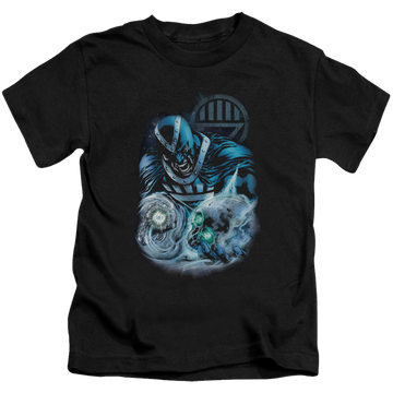 Black kid's t-shirt for ages 4 to 7 with Green Lantern Blackhand graphic