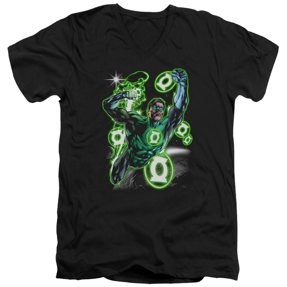 Green Lantern Earth Sector - Men's V-Neck T-Shirt Men's V-Neck T-Shirt Green Lantern