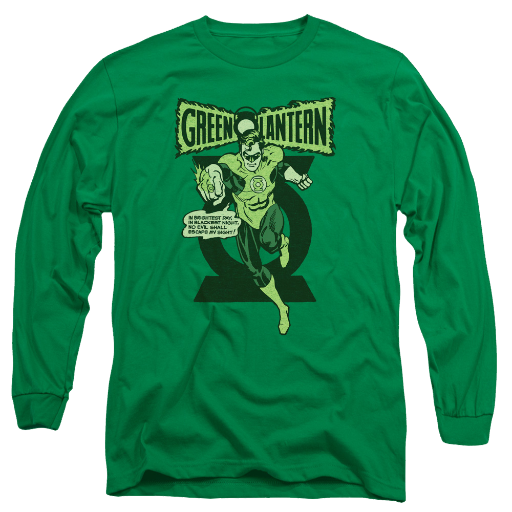 Green Lantern Retro Oath - Men's Long Sleeve T-Shirt Men's Long Sleeve T-Shirt Green Lantern
