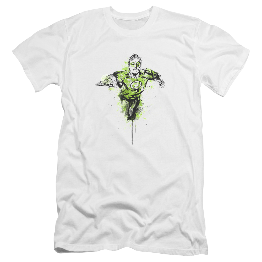 Green Lantern Inked Premium Adult Slim Fit T-Shirt Men's Premium Slim Fit T-Shirt Green Lantern