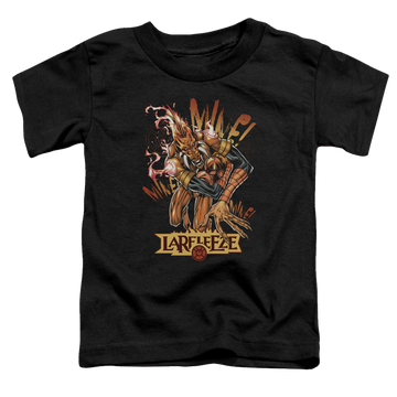 Black toddler t-shirt with Green Lantern Larfleeze graphic