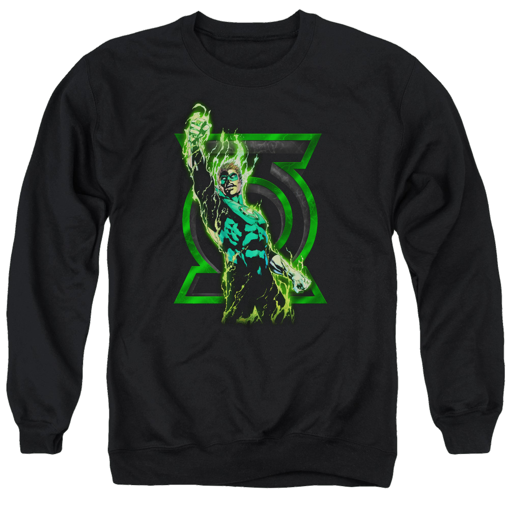 Green Lantern Fully Charged - Men's Crewneck Sweatshirt Men's Crewneck Sweatshirt Green Lantern