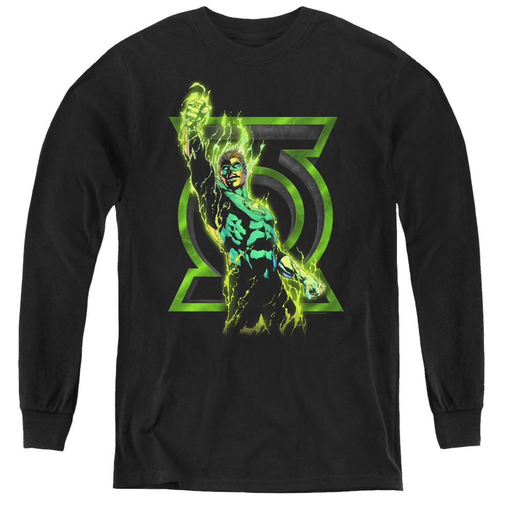 Green Lantern Fully Charged - Youth Long Sleeve T-Shirt Youth Long Sleeve T-Shirt Green Lantern