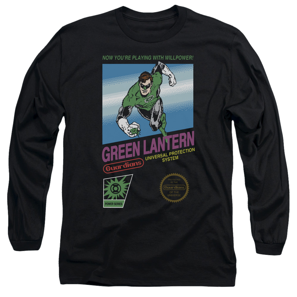 Green Lantern Box Art - Men's Long Sleeve T-Shirt Men's Long Sleeve T-Shirt Green Lantern