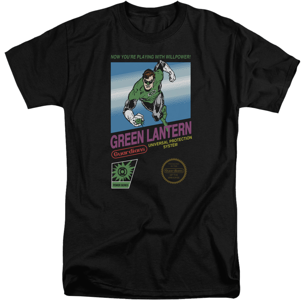 Green Lantern Box Art - Men's Tall Fit T-Shirt Men's Tall Fit T-Shirt Green Lantern