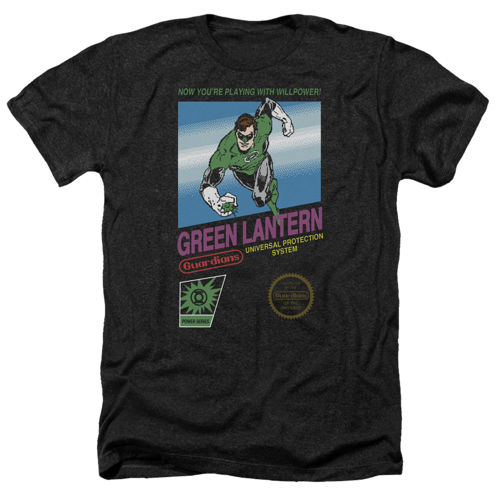 Green Lantern Box Art - Men's Heather T-Shirt Men's Heather T-Shirt Green Lantern