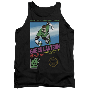 Black men's tank with Green Lantern Box Art graphic