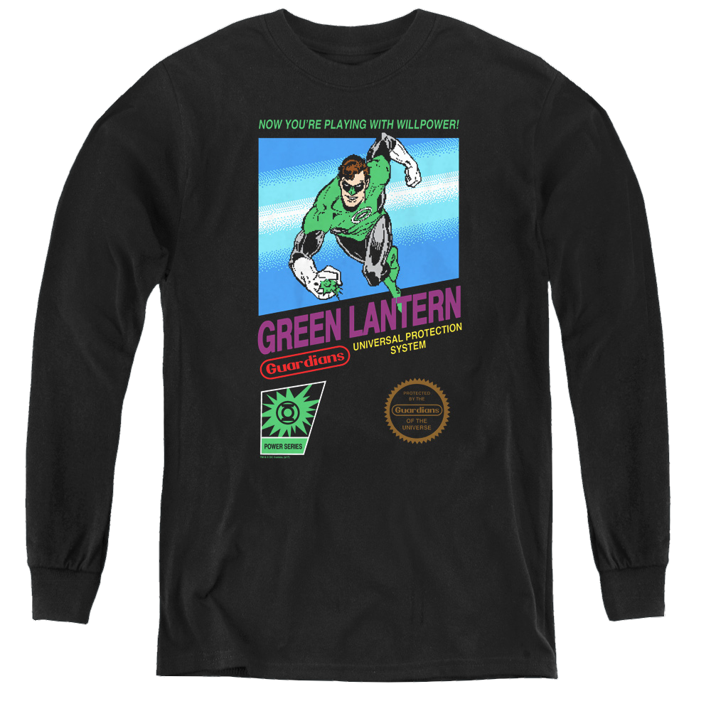 Green Lantern Box Art - Youth Long Sleeve T-Shirt Youth Long Sleeve T-Shirt Green Lantern