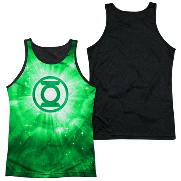 Green Lantern Green Energy men's black back tank