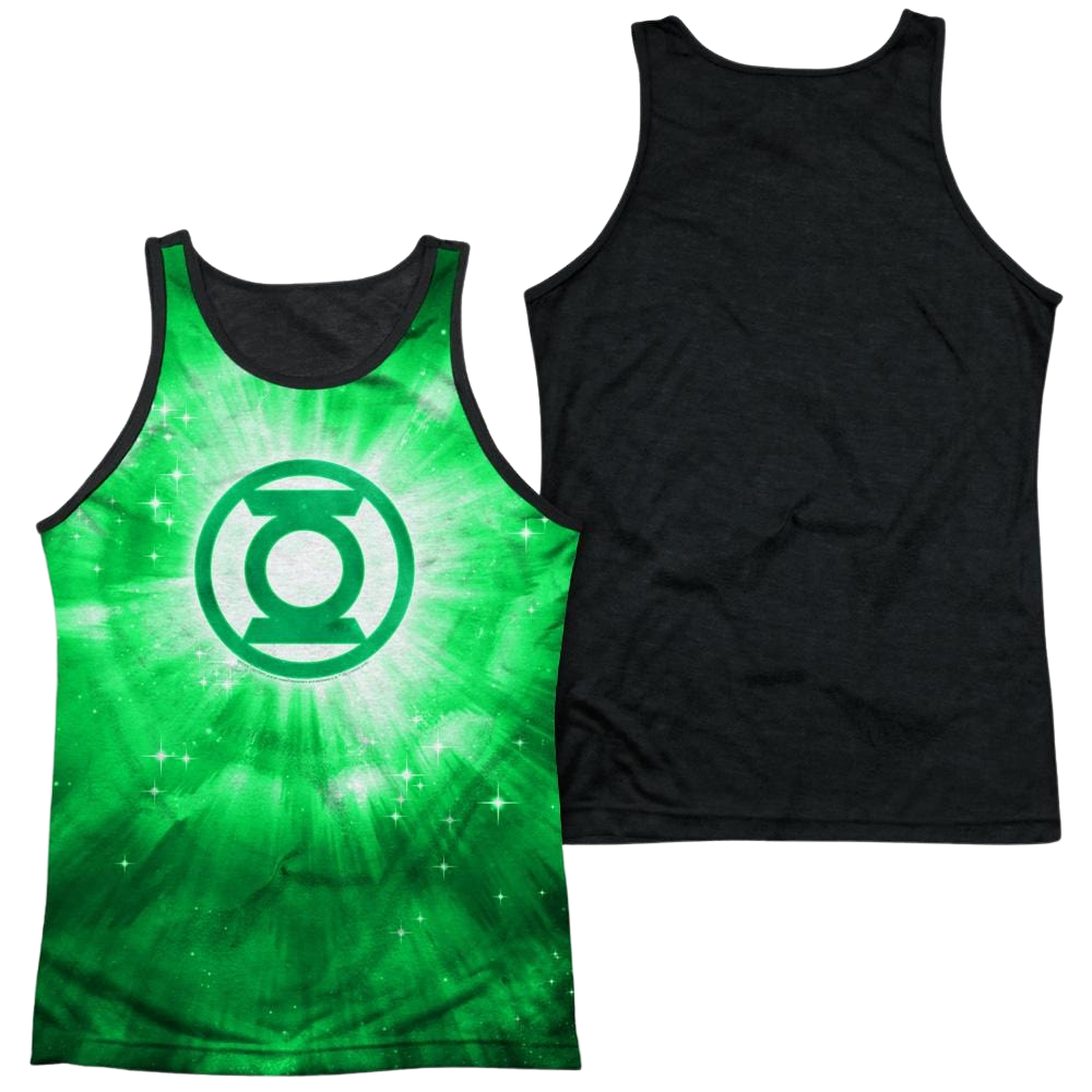 Green Lantern Green Energy Men's Black Back Tank Men's Black Back Tank Green Lantern