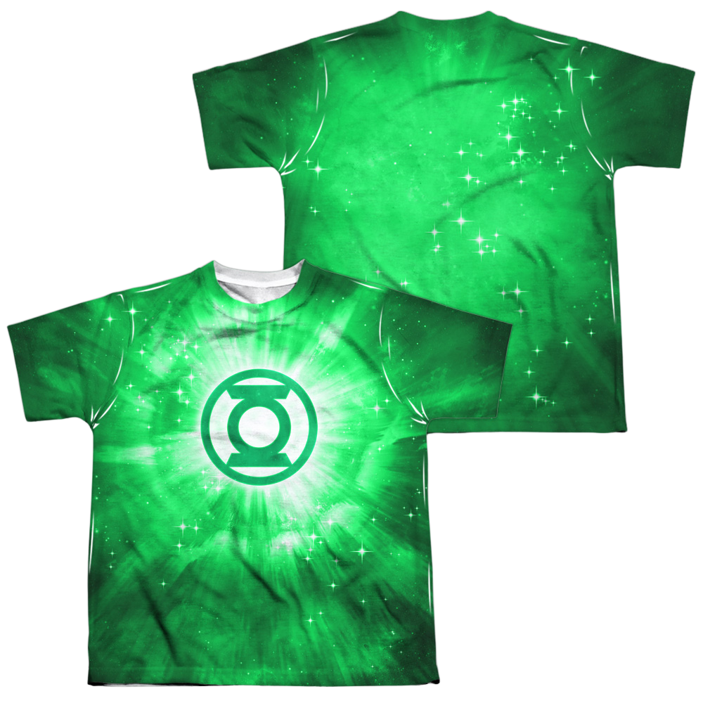 Green Lantern Green Energy (Front/Back) - Youth All-Over Print T-Shirt Youth All-Over Print T-Shirt (Ages 8-12) Green Lantern