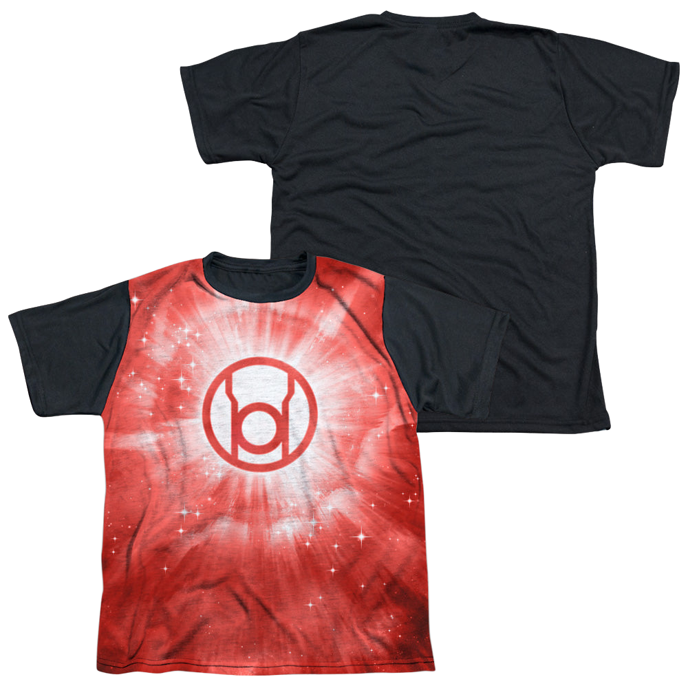 Green Lantern Red Energy - Youth Black Back T-Shirt Youth Black Back T-Shirt (Ages 8-12) Green Lantern