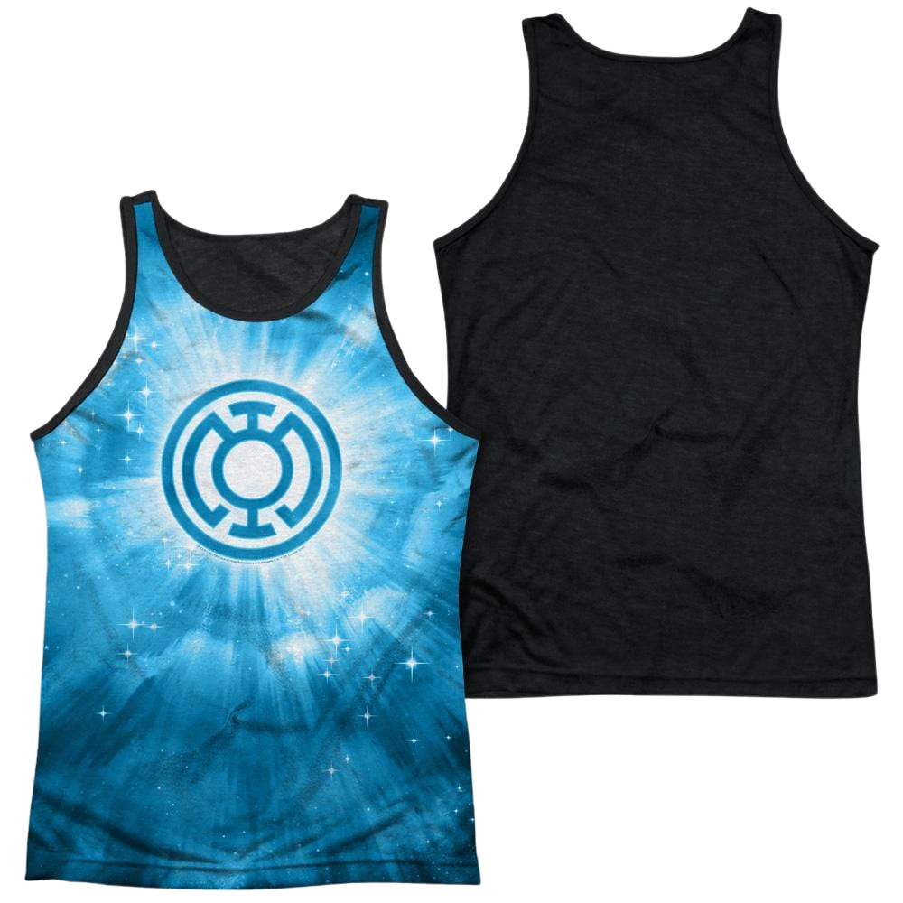 Green Lantern Blue Energy Men's Black Back Tank Men's Black Back Tank Green Lantern