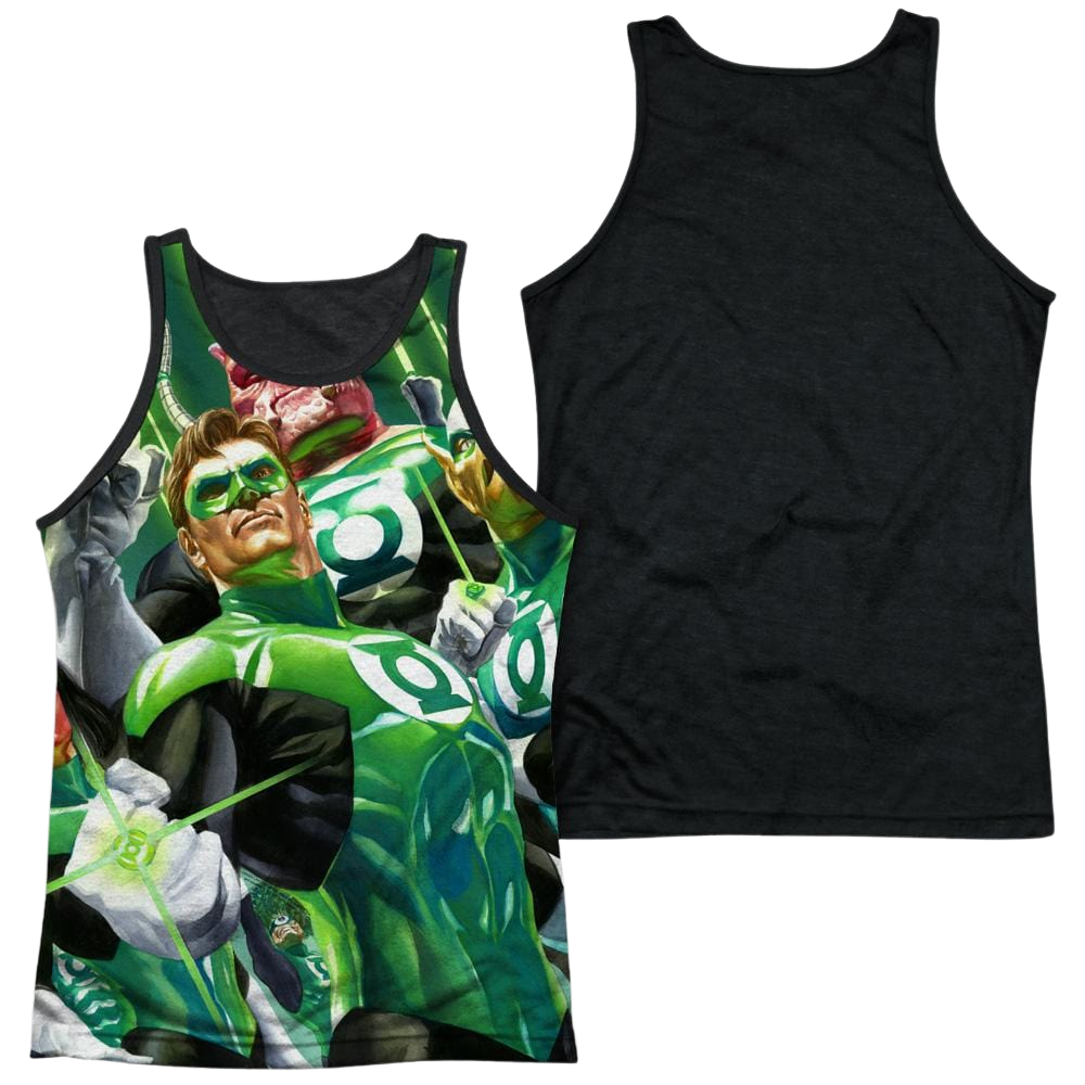 Green Lantern High Beams Men's Black Back Tank Men's Black Back Tank Green Lantern