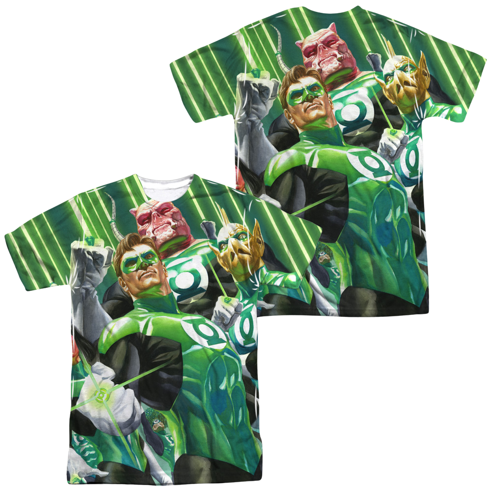Green Lantern High Beams Men's All Over Print T-Shirt Men's All-Over Print T-Shirt Green Lantern