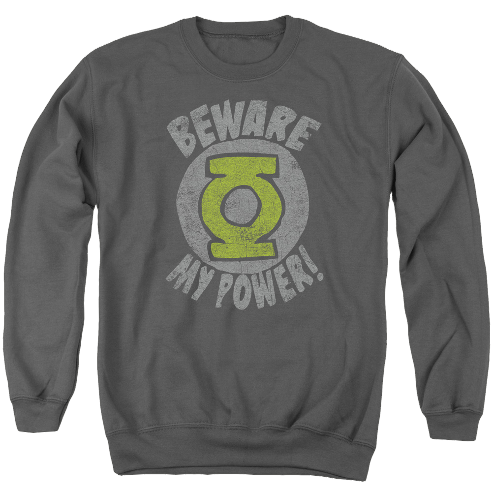 Green Lantern Beware - Men's Crewneck Sweatshirt Men's Crewneck Sweatshirt Green Lantern