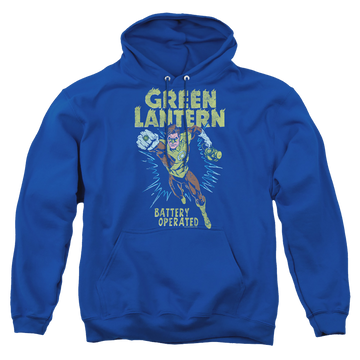 Royal pullover hoodie with Green Lantern Fully Charged graphic
