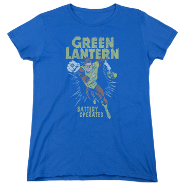 Royal women's t-shirt with Green Lantern Fully Charged graphic