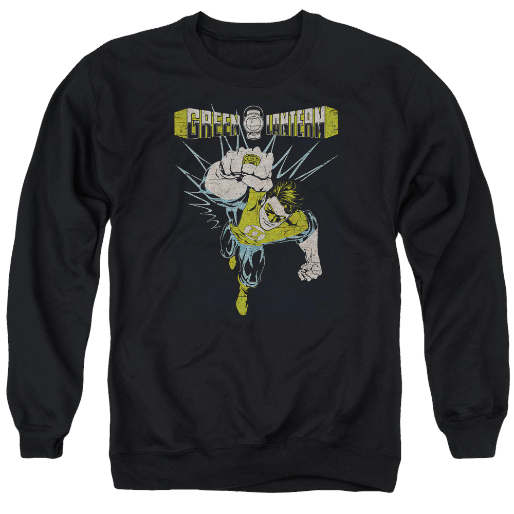 Green Lantern Powerful - Men's Crewneck Sweatshirt Men's Crewneck Sweatshirt Green Lantern