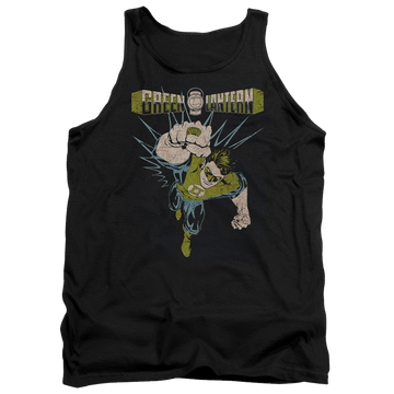 Black men's tank with Green Lantern Powerful graphic