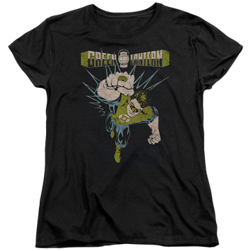 Black women's t-shirt with Green Lantern Powerful graphic