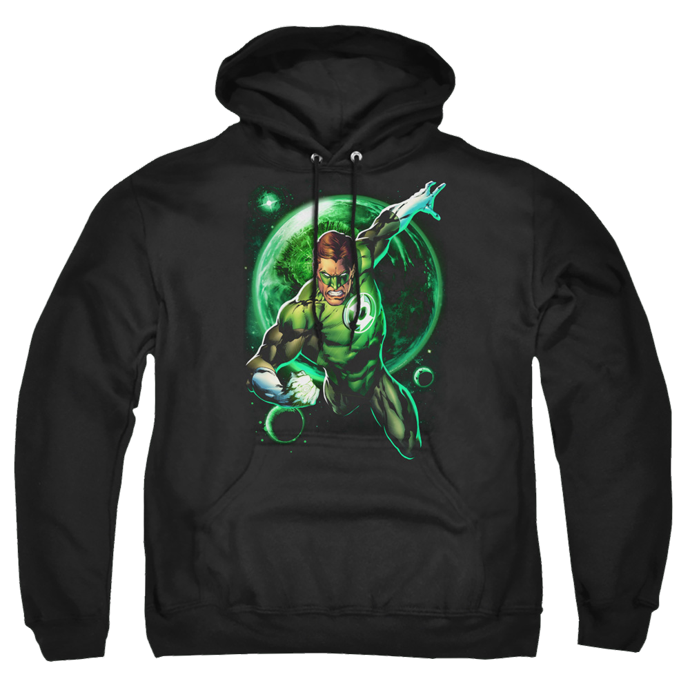Green Lantern Galaxy Glow - Pullover Hoodie Pullover Hoodie Green Lantern