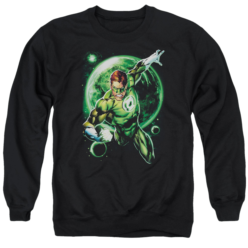 Green Lantern Galaxy Glow - Men's Crewneck Sweatshirt Men's Crewneck Sweatshirt Green Lantern