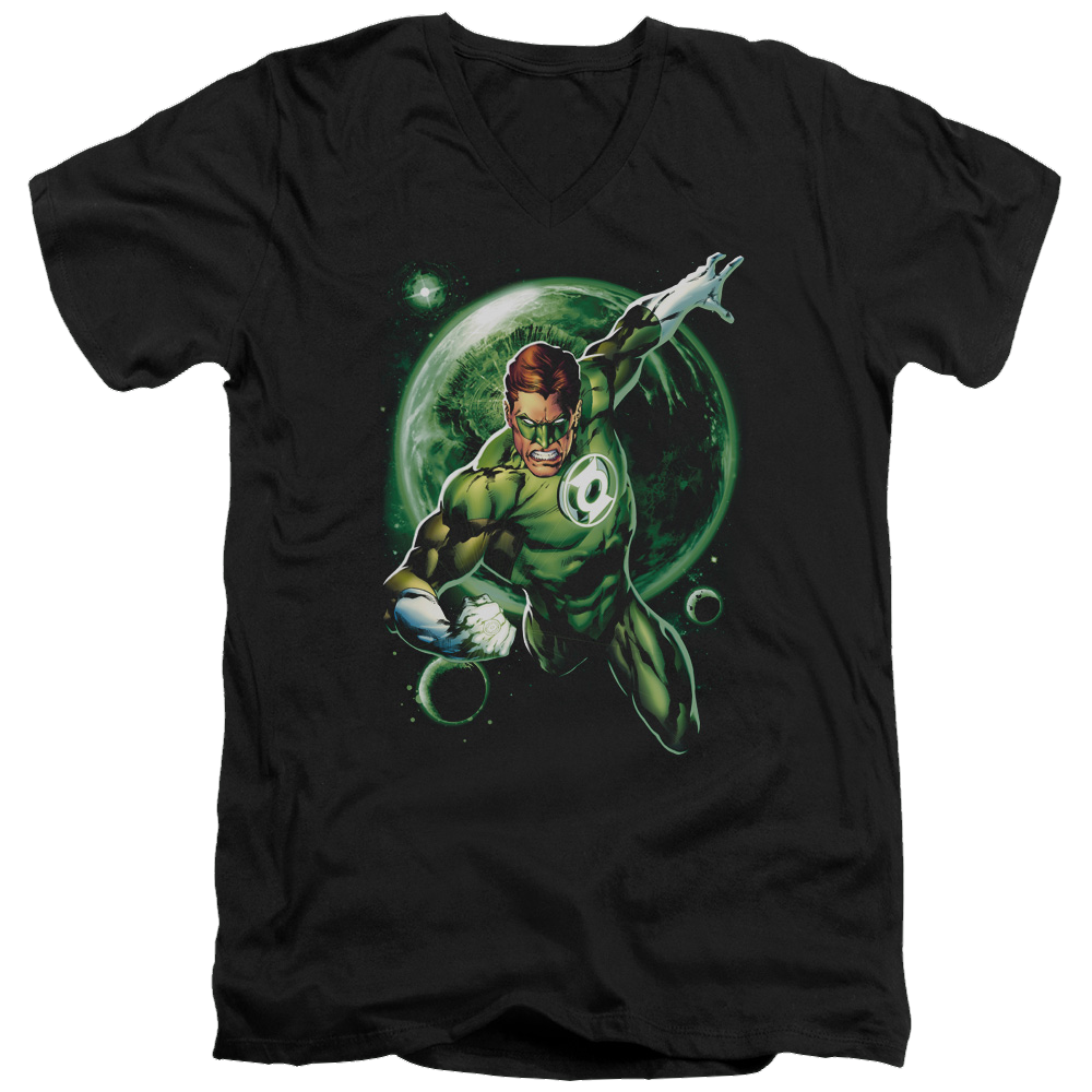 Green Lantern Galaxy Glow - Men's V-Neck T-Shirt Men's V-Neck T-Shirt Green Lantern