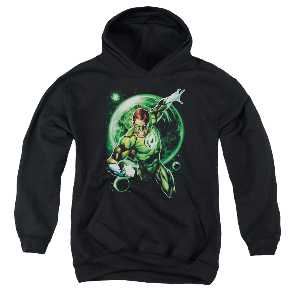 Green Lantern Galaxy Glow - Youth Hoodie Youth Hoodie (Ages 8-12) Green Lantern