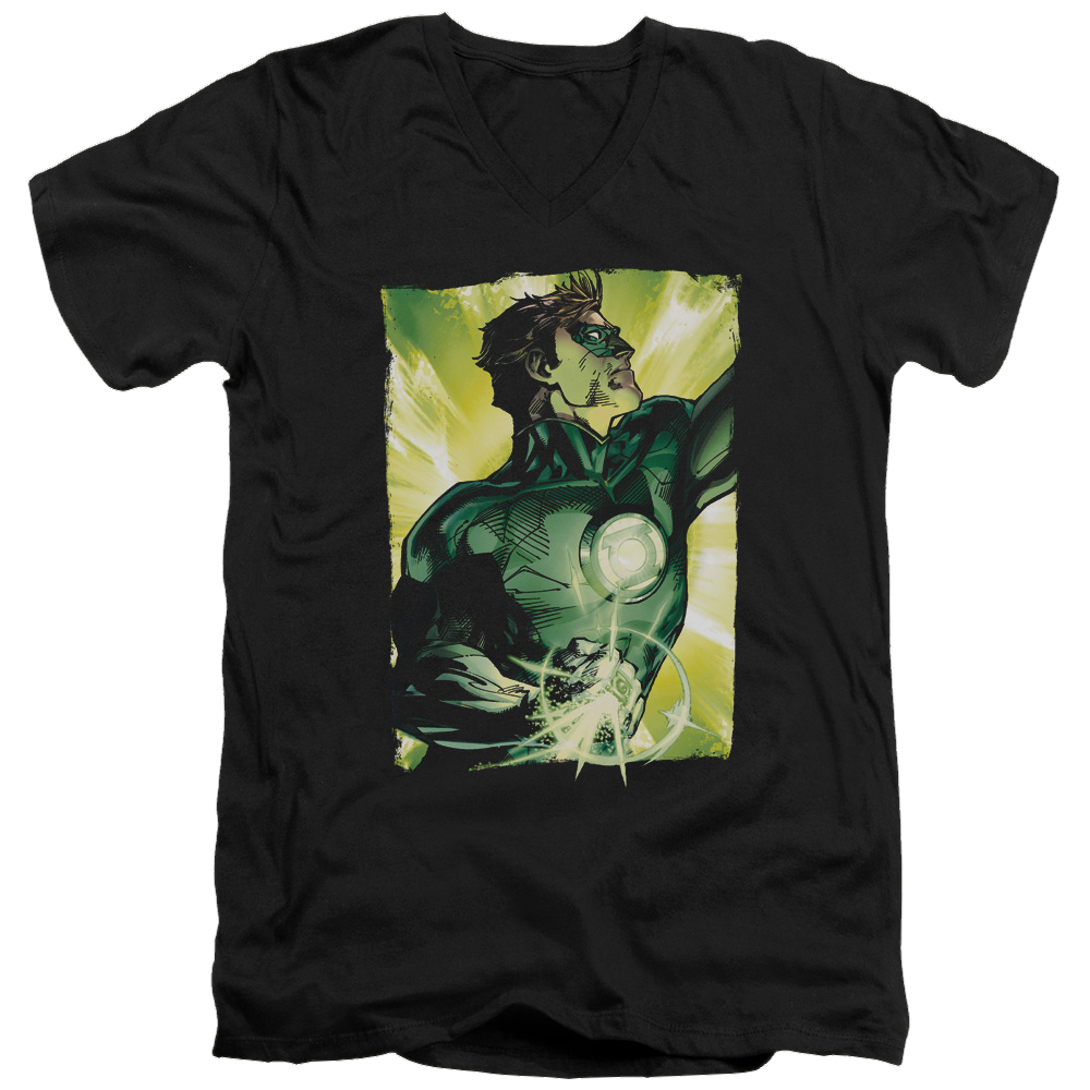 Green Lantern Up Up - Men's V-Neck T-Shirt Men's V-Neck T-Shirt Green Lantern