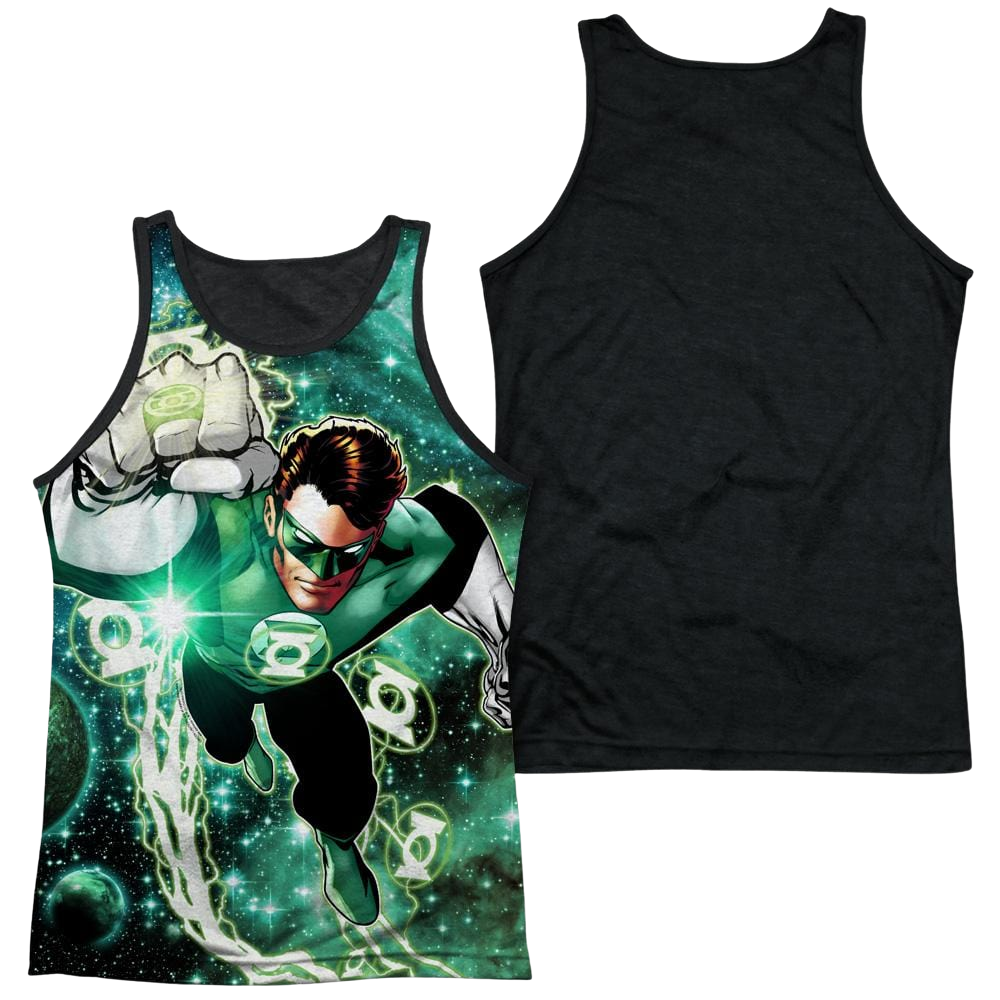 Green Lantern Galactic Hal Men's Black Back Tank Men's Black Back Tank Green Lantern